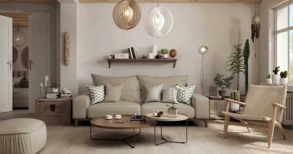 Peintre à Lorgues appliquant une peinture moderne dans un salon lumineux